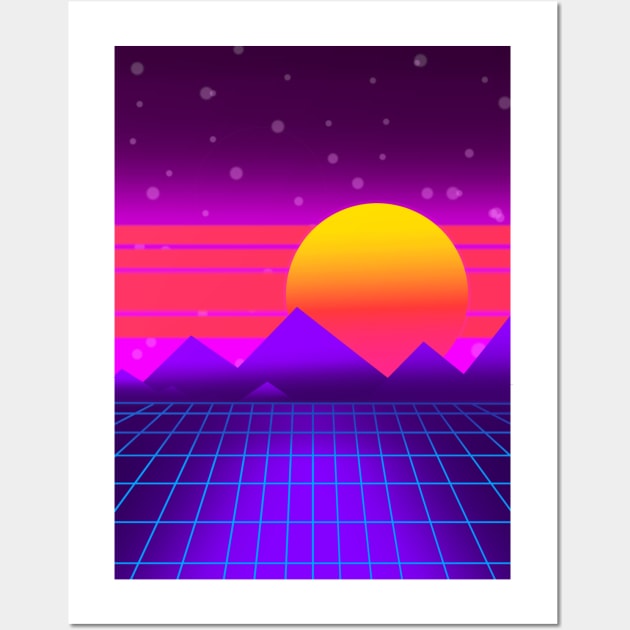 Synthwave Wall Art by mattonematt